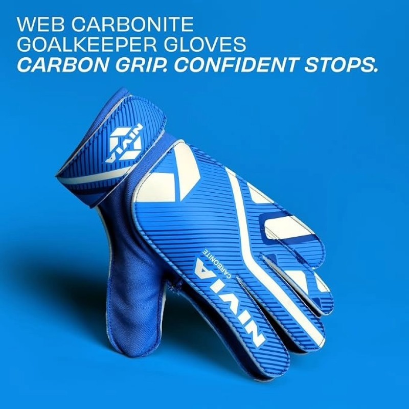 NIVIA CARBONITE WEB GOALKEEPER GLOVES - SportsNext Store photo 3